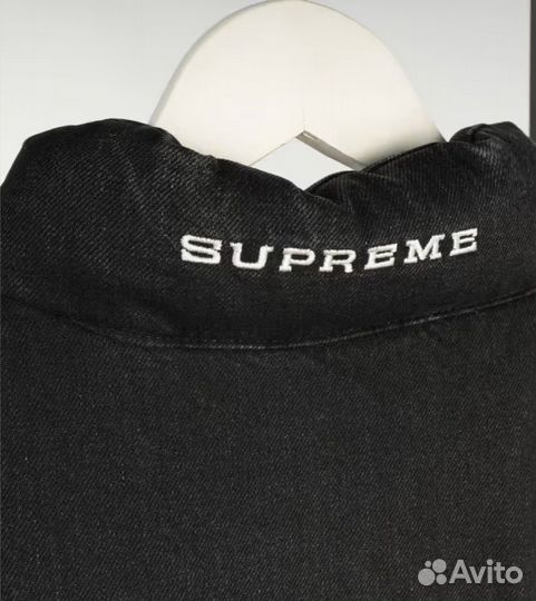 Джинсовая жилетка N1ke x Supreme Черная