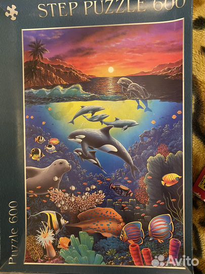 Puzzle 600 с дельфинами