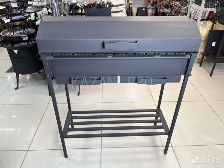 Мангал-гриль-барбекю с зольниками