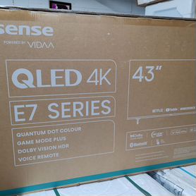 Новый телевизор hisense 43e7kq