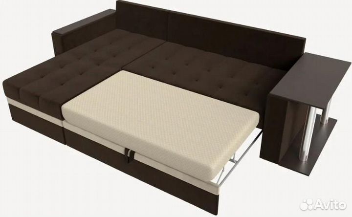 Диван угловой Атланта М левый угол, микровельвет