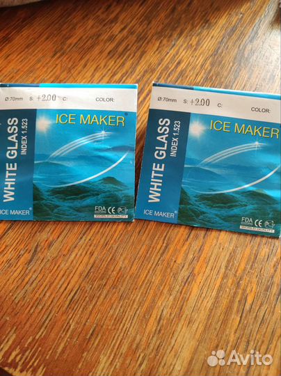 Линзы для очков + 2