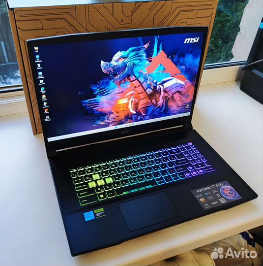 Новый 17.3 Katana 17 B12V i5th/16DDR5/512/4060 8гб