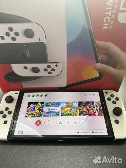 Nintendo switch oled чип + 512 gb + подписка