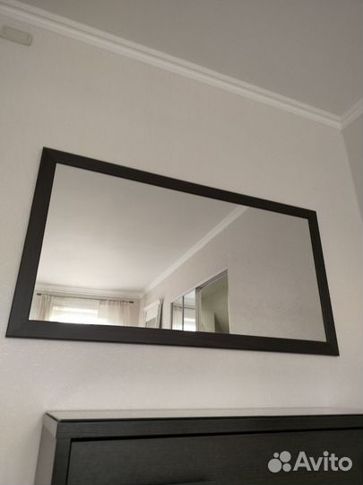 Зеркало 130х70 в раме цвет венге