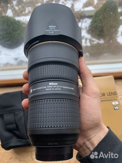 Объектив nikon 24 70 2.8 e ed vr