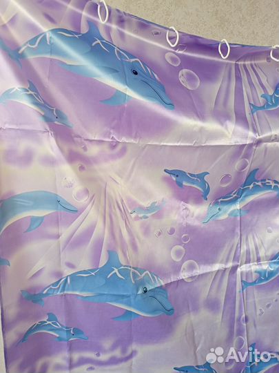 Штора для ванной тканевая полиэстер, бу, 170165