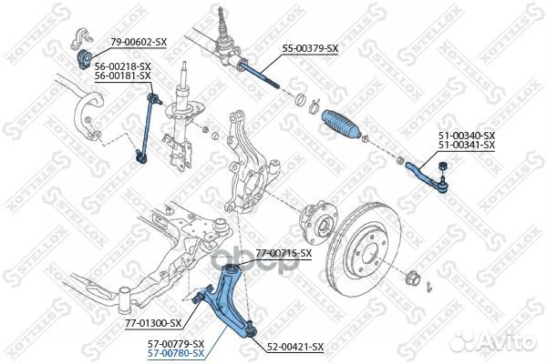 Рычаг передний нижний левый Nissan Qashqai J10