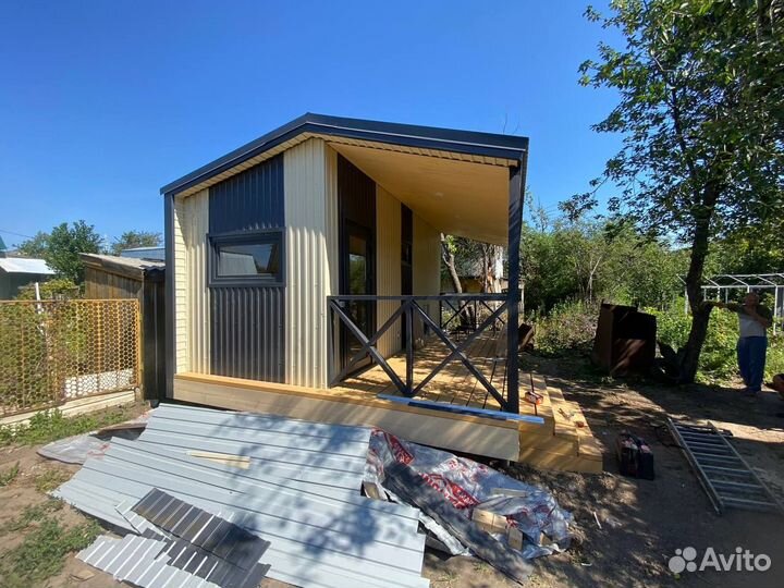 Каркасная баня 6 м на 4,5м под ключ. Готовая