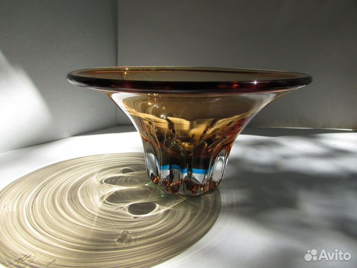 Ваза цветное стекло СССР