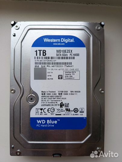 Жесткий диск 1 тб WD blue