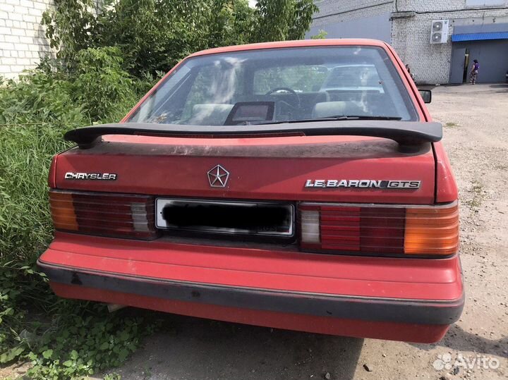 Chrysler лебарон turbo