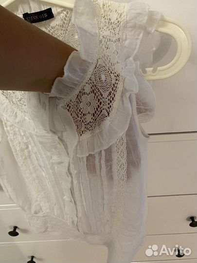 Белая блузка р 152