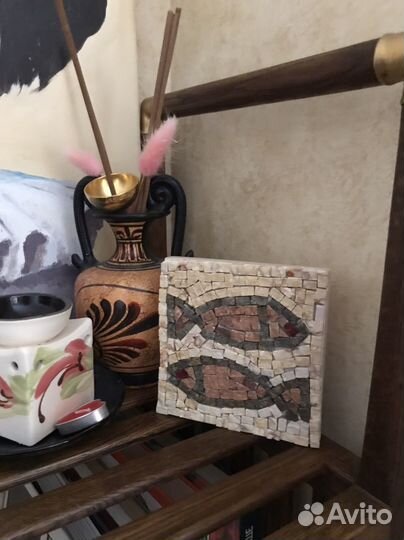 Мозаика римская из натурального камня