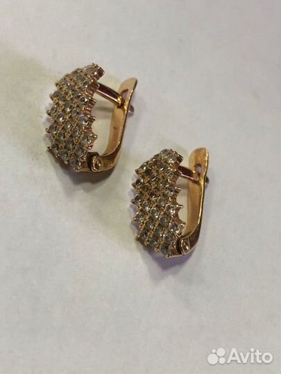 Серьги 585 пробы, р.0