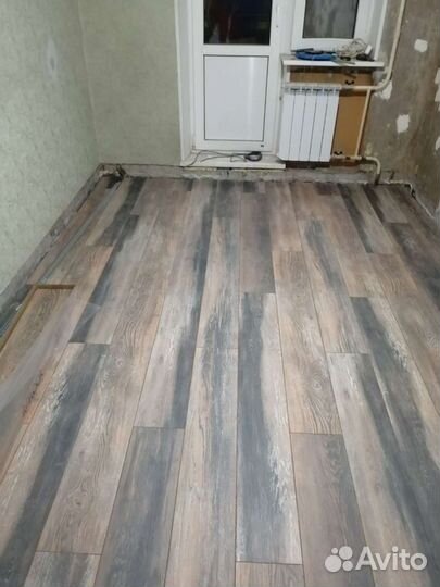 Укладка ламината. Отделка