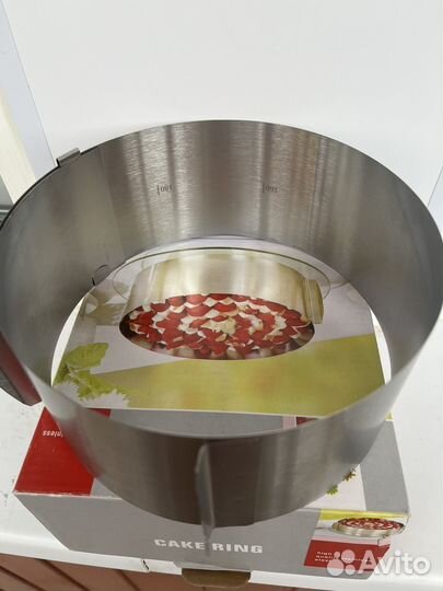 Форма для выпечки и запекания, кольцо раздвижное