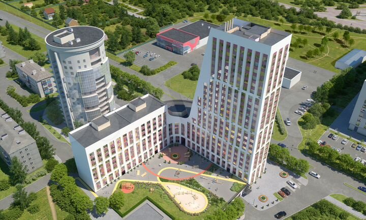 2-к. квартира, 60,4 м², 4/23 эт.