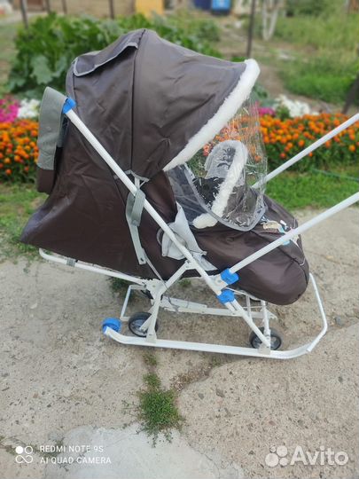 Детские санки коляска