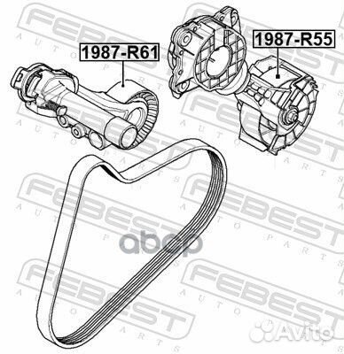 Ролик натяжной mini R55/R59 05-13 1987R55 Febest