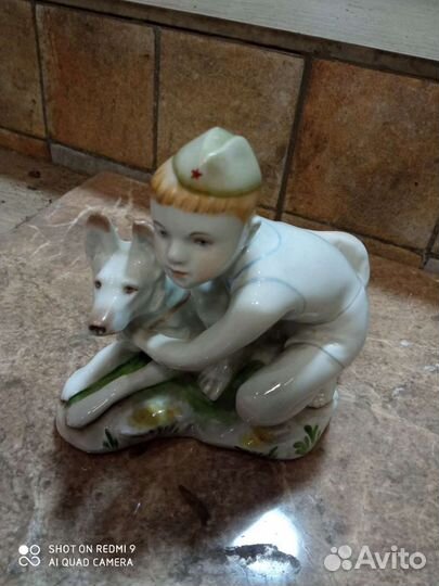 Юный пограничник статуэтка 57г СССР