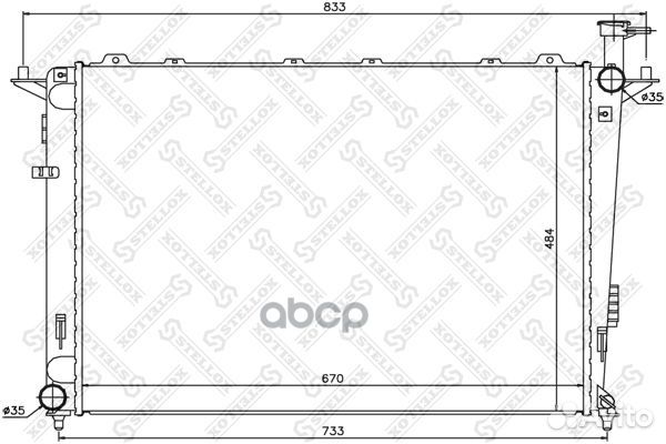 10-26509-SX радиатор системы охлаждения МКПП K