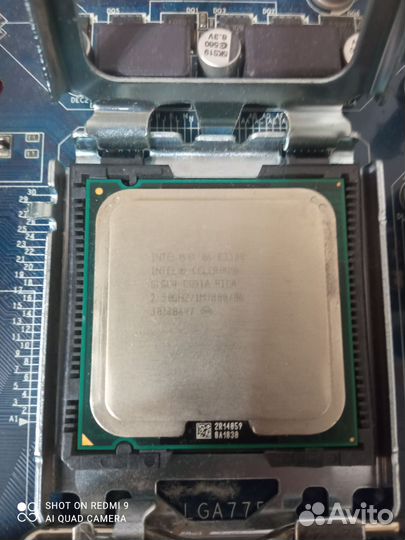 Материнская плата с процессором и видеокартой