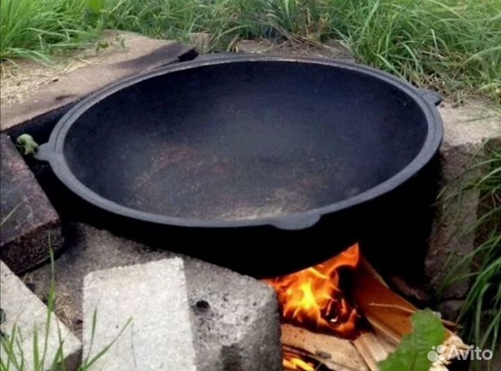 Казан чугунный 22л