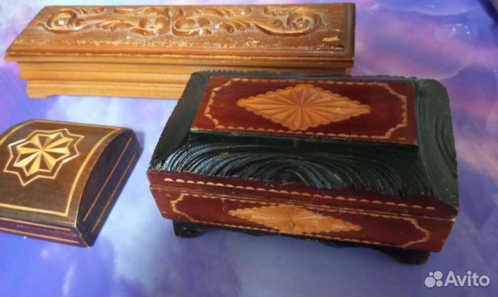 Деревянные шкатулки ручной работы