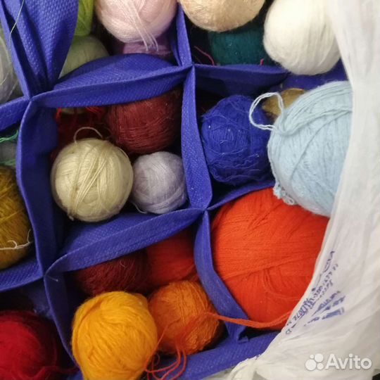 Нитки мулине шерстяные, для, вышивания, много