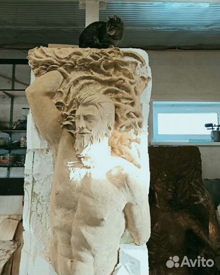 Изготовление скульптур и барельефов из стеклопласт