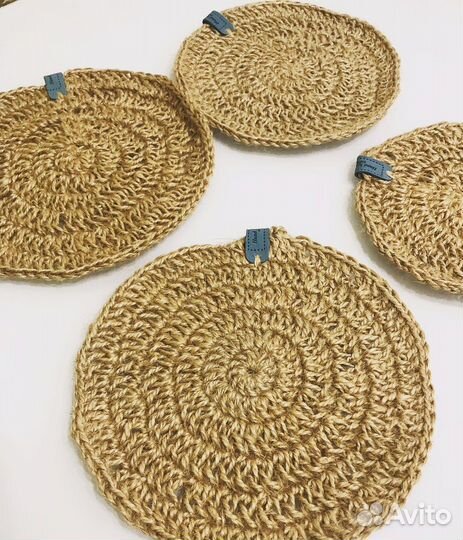 Салфетка из джута под горячее