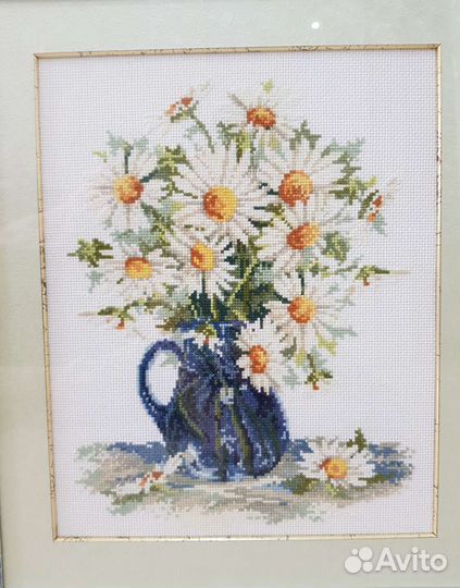 Картина крестиком, в раме, 4045 см