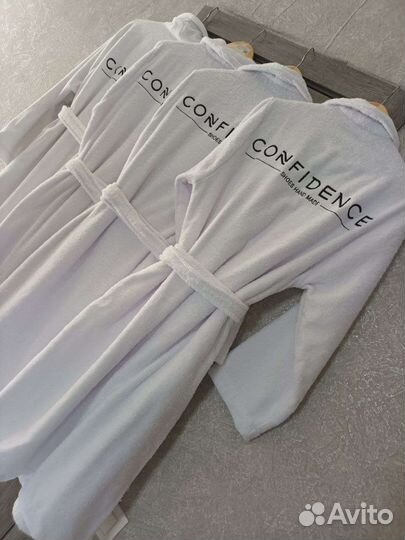 Банный халат с вышивкой