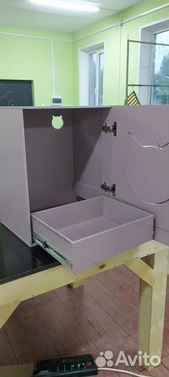 Тумба интерьерная для кошачьего туалета