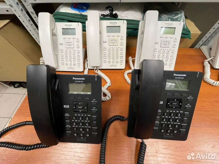 IP-телефоны Panasonic KX-HDV130 чёрные