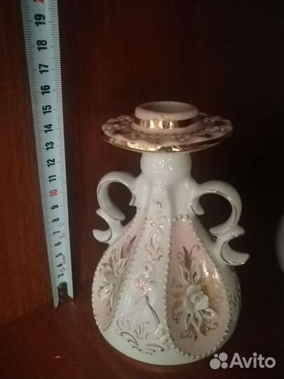 Подсвечник ваза шкатулка фарфор