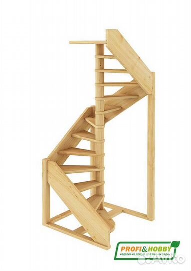Лестница деревянная лс-1.2хм