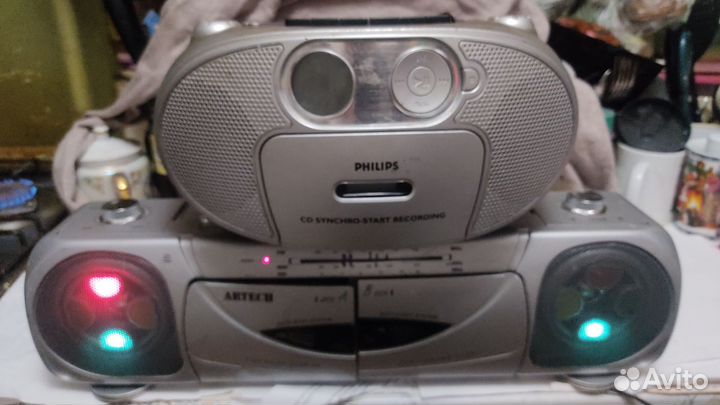 Магнитофон Филипс и Artech, Панасоник