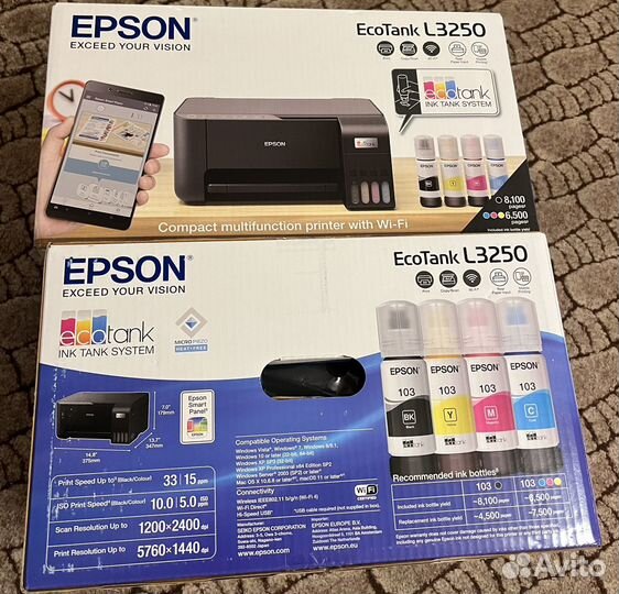 Принтер мфу струйное Epson L3250