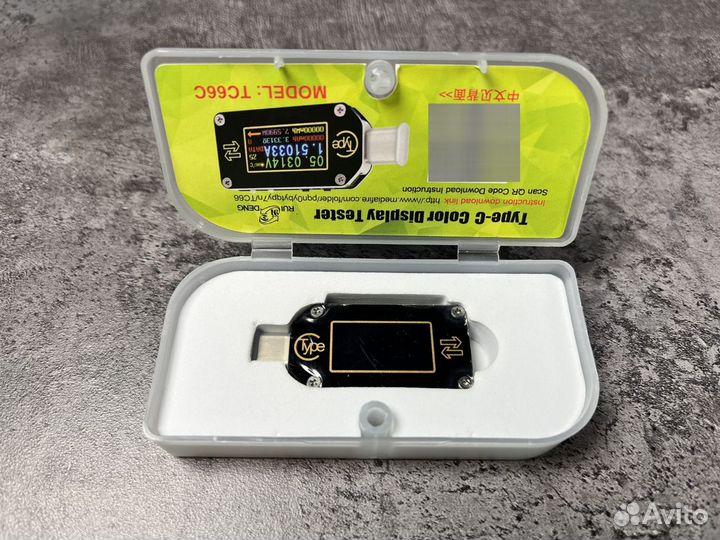 USB Type-C тестер TC66C c Bluetooth
