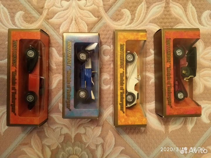 Модели коллекционных машинок Matchbox