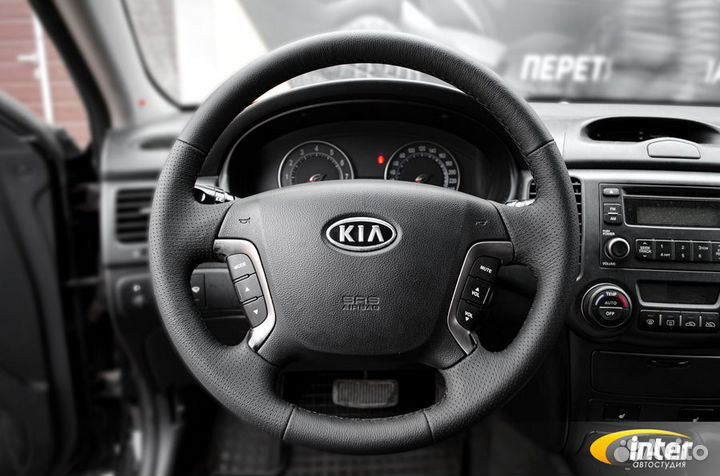 Оплетка на руль из кожи KIA Magentis