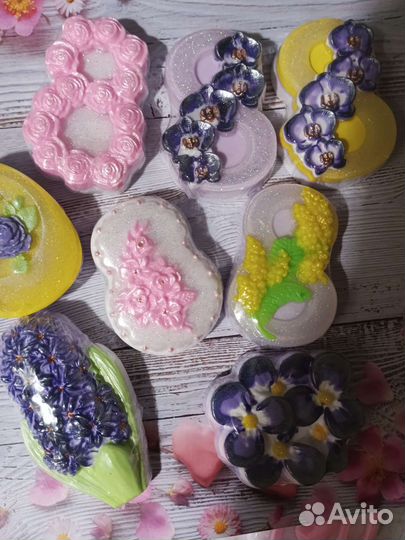 Мыло ручной работы на 8 марта