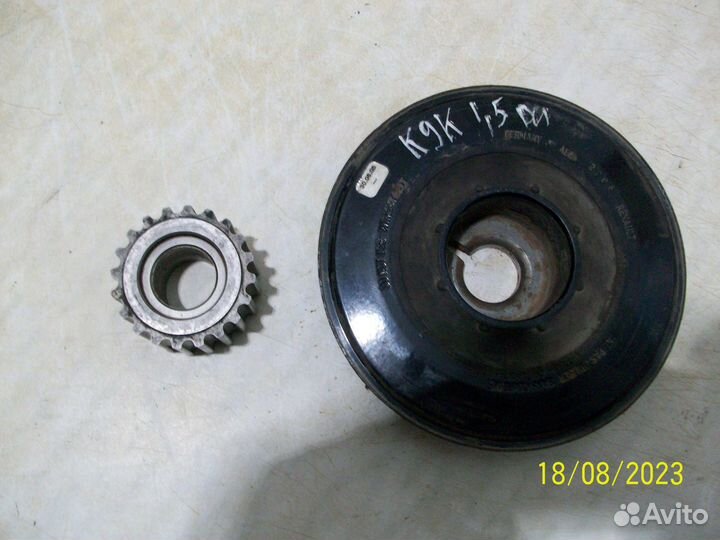 Шкив коленвала Рено меган2 дизель К9К