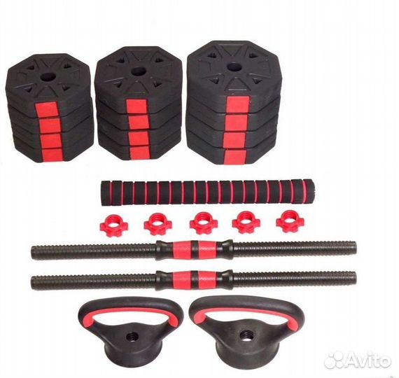 Набор гантели 2х10кг/гири /мини штанга