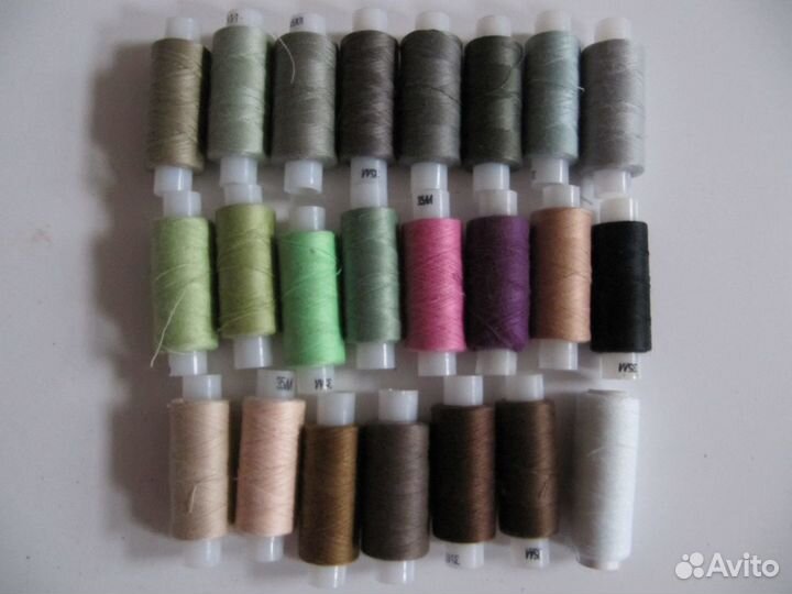 Нитки для шитья и обметки