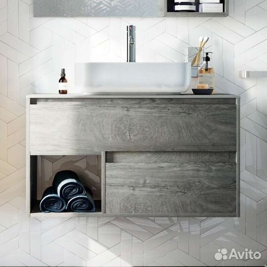 Тумба в ванную Stworki Карлстад дуб рошелье