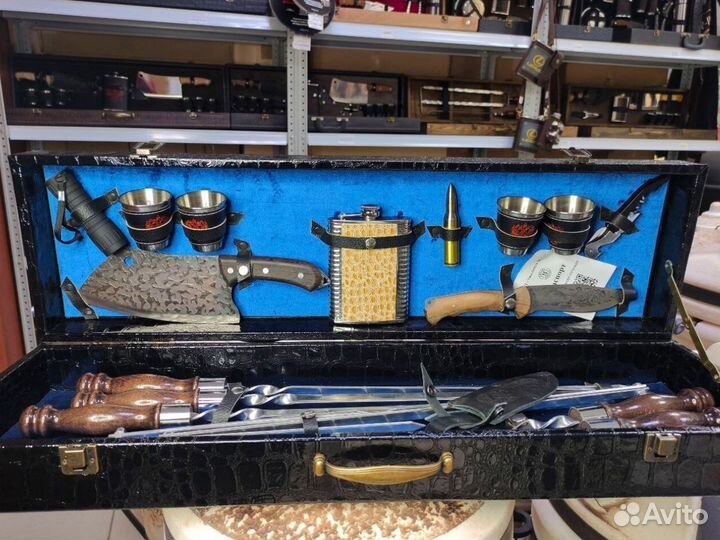 Шашлычный набор. Подарочный набор шампуров