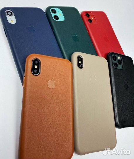 Кожаный чехол на iPhone